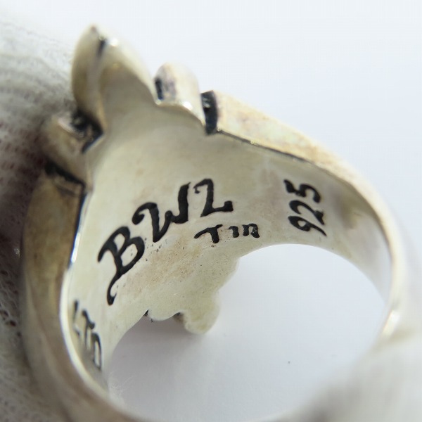 実際に弊社で買取させて頂いたBWL/BILL WALL LEATHER/ビルウォールレザー NEW CROSS RING ニュークロスリング 21号の画像 6枚目