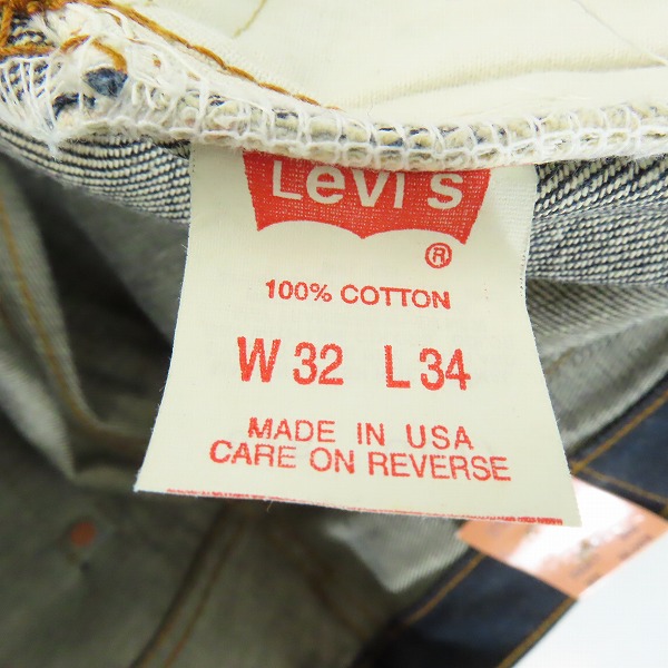 実際に弊社で買取させて頂いた【未使用】Levi's/リーバイス S501XX 刻印 544 デニムパンツ W32 L34の画像 3枚目