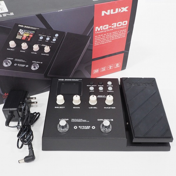 実際に弊社で買取させて頂いたNUX/ニューエックス MG-300 ギター用マルチエフェクター アダプター付き【簡易動作確認済】