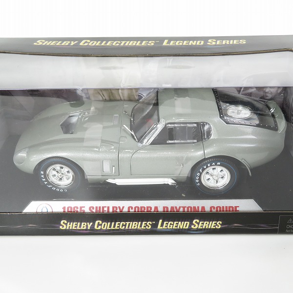 実際に弊社で買取させて頂いた【未開封】SHELBY COLLECTIBLES 1/18 1965 SHELBY COBRA DAYTONA COUPE/シェルビー コブラ デイトナ クーペ シルバー ミニカーの画像 1枚目