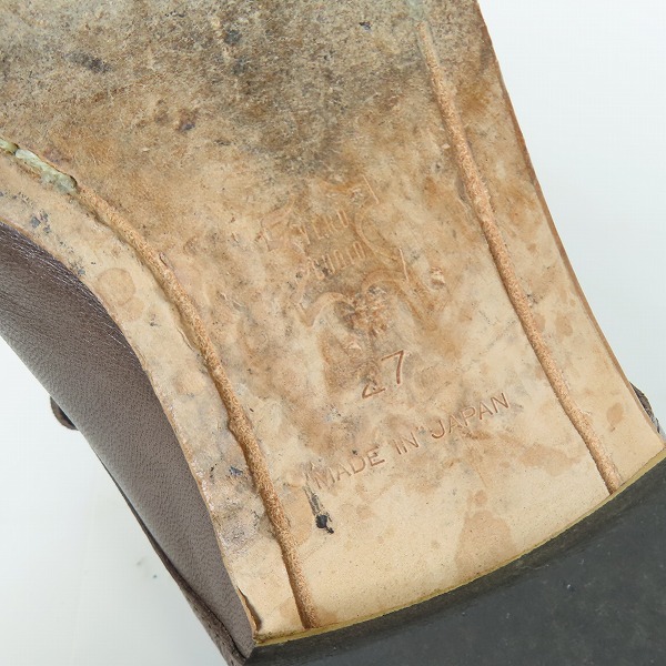 実際に弊社で買取させて頂いたSHIPS/シップス ホースレザー プレーントゥ ビジネスシューズ/27の画像 5枚目