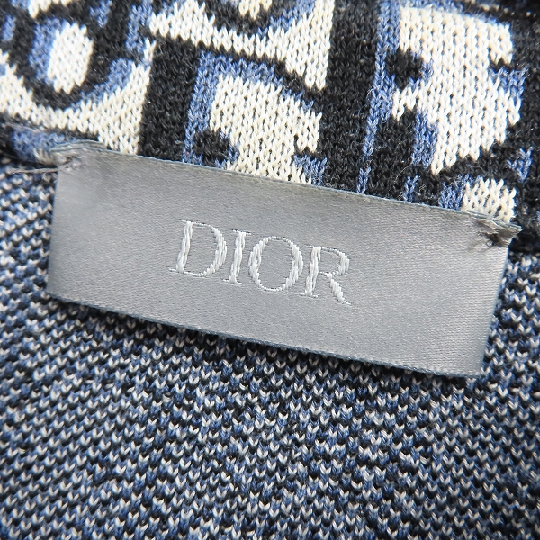 実際に弊社で買取させて頂いた【JPタグ】Dior/ディオール 20SS Dior Oblique Overshirt オブリークオーバーニットシャツ 023M550AT099/Mの画像 2枚目