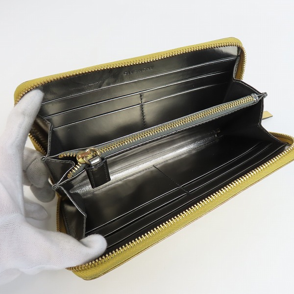 実際に弊社で買取させて頂いたGIVENCHY/ジバンシィ メタリックゴールド 長財布/ウォレットの画像 4枚目