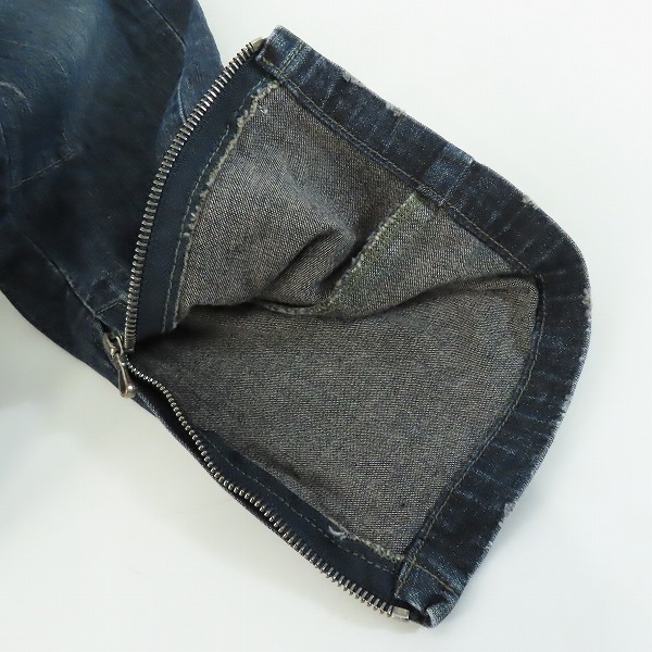 実際に弊社で買取させて頂いたJULIUS/ユリウス 18FW ペインティング ダメージ加工 スキニーデニムパンツ 637PAM11-IND/1の画像 7枚目