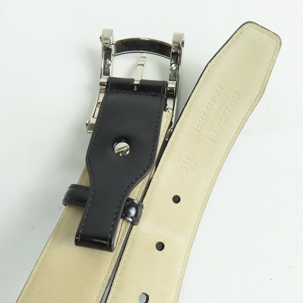実際に弊社で買取させて頂いたBVLGARI/ブルガリ ASSIOMA BELT /アショーマ バックル レザー ベルトの画像 2枚目
