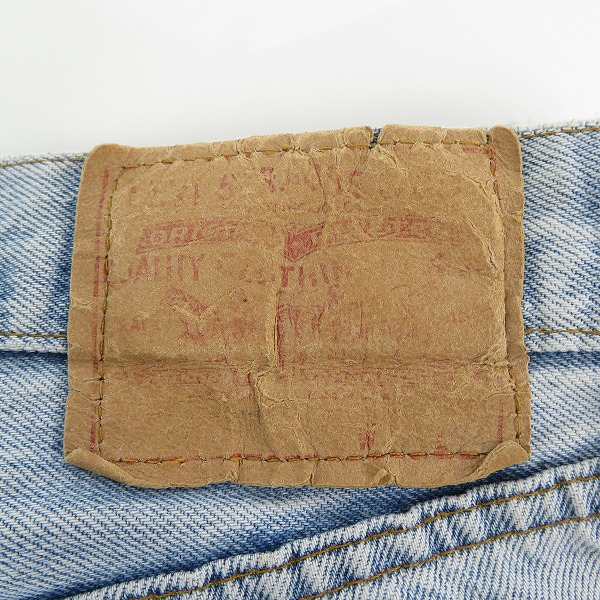 実際に弊社で買取させて頂いた【難あり】Levi's/リーバイス ヴィンテージ 66後期 刻印6 チェーンステッチ/サークルR/赤耳 デニムパンツ の画像 2枚目