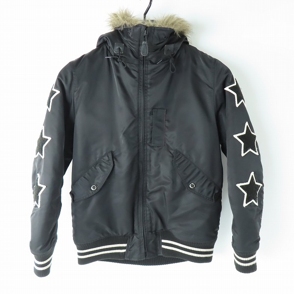 実際に弊社で買取させて頂いたHYSTERIC GLAMOUR/ヒステリックグラマー N-2B プリマロフトジャケット スターワッペン 0243AB05/M