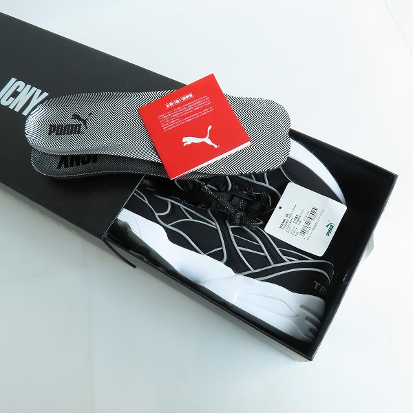 実際に弊社で買取させて頂いた【未使用】Puma/プーマ Trinomic R698 x ICNY Black-White メンズシューズ 358561-01/27.5の画像 7枚目