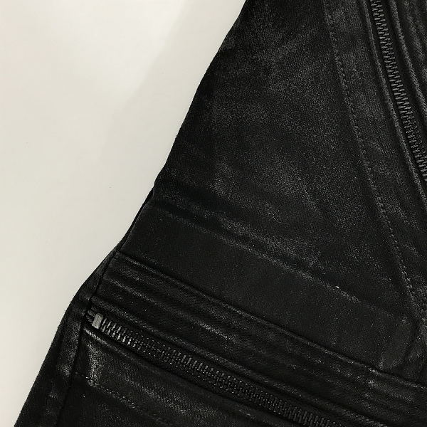 実際に弊社で買取させて頂いたJULIUS/ユリウス 21FW マルチジップ コーティングニットデニムパンツ 757PAM14-C/1の画像 9枚目