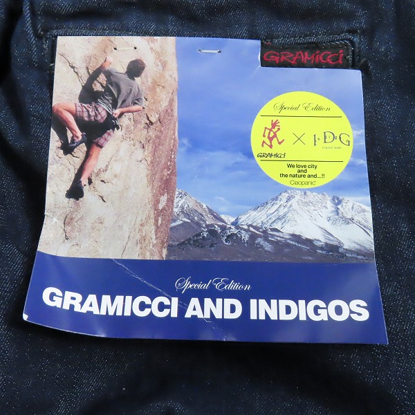 実際に弊社で買取させて頂いた【未使用】GRAMICCI×IDG/グラミチ×インディゴス Ciaopanic ストレッチ スリム ナローパンツ CP16A0030010100/Sの画像 9枚目