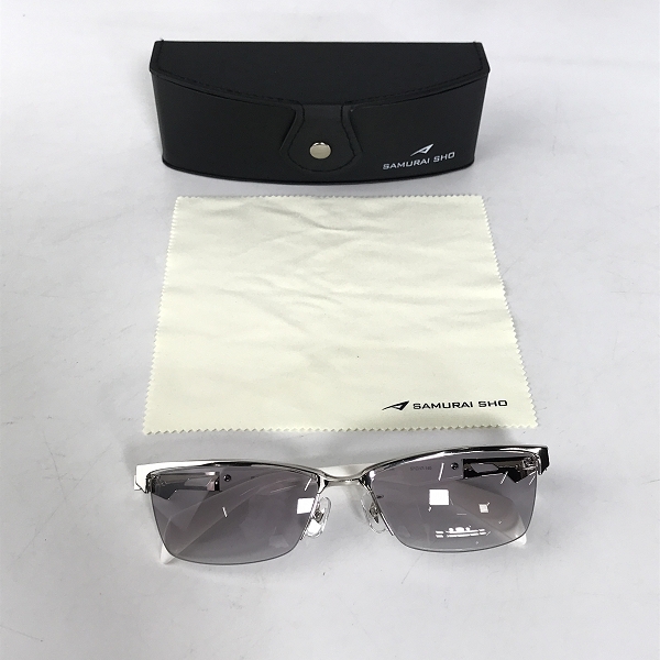 実際に弊社で買取させて頂いたSAMURAI SHO/サムライ翔 サングラス/アイウェア SS-T34 ホワイト×シルバーの画像 9枚目