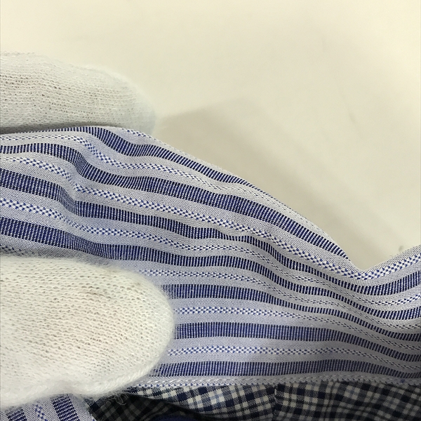 実際に弊社で買取させて頂いたCOMME des GARCONS JUNYA WATANABE MAN/コムデギャルソンジュンヤワタナベマン 切替シャツ AD2020/WF-B001/Mの画像 4枚目