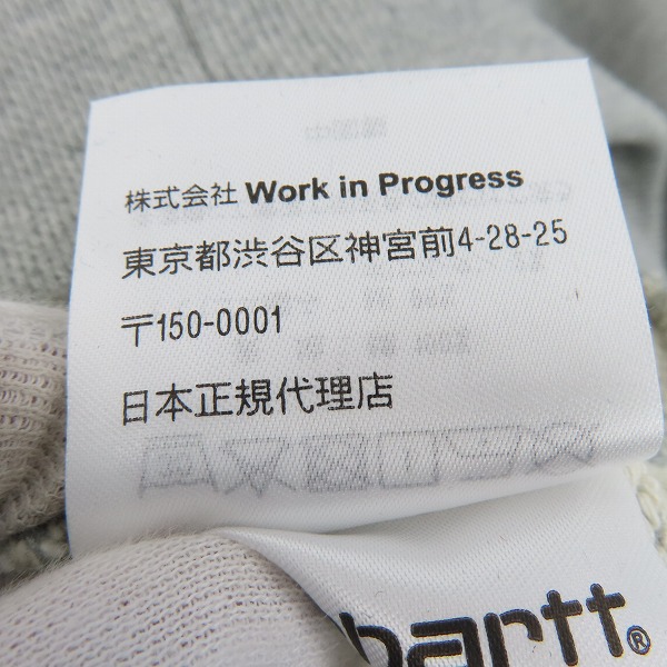 実際に弊社で買取させて頂いたCarhartt WIP/カーハート フーデッドスクエアラベルジャケット ジップアップ パーカー A201011/Sの画像 6枚目
