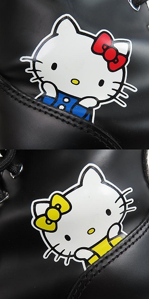 実際に弊社で買取させて頂いたDr.Martens×HELLO KITTY/ドクターマーチン×ハローキティ ブーツ 8ホール 厚底 60周年記念 UK5の画像 7枚目