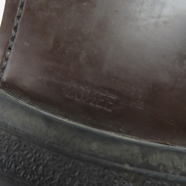 実際に弊社で買取させて頂いたREGAL/リーガル ウイングチップ レザー シューズ ブラック 2589/26.5EEの画像 7枚目