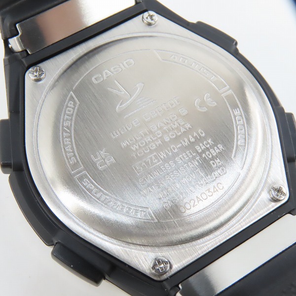 実際に弊社で買取させて頂いたCASIO/カシオ ウェーブセプター 電波ソーラー メンズ ネイビー文字盤  WVQ-M410-2AJFの画像 3枚目