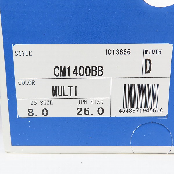 実際に弊社で買取させて頂いた【未使用】NEW BALANCEｘBEAMS/ニューバランス×ビームス 40th 別注 ベージュマルチ CM1400BB/26.0の画像 8枚目