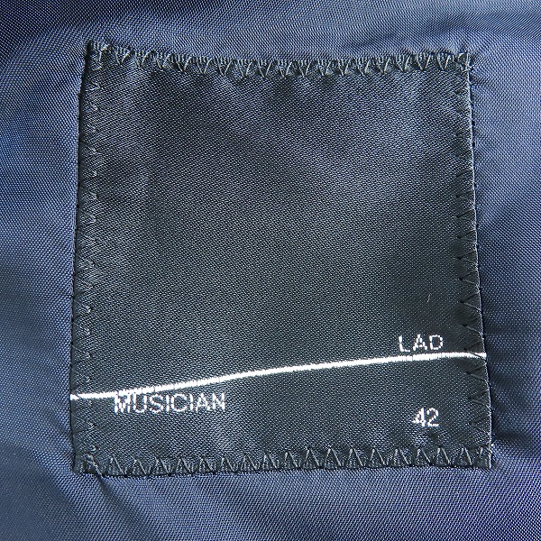 実際に弊社で買取させて頂いたLAD MUSICIAN/ラッドミュージシャン 14SS スクールジャケット 2114-306/42の画像 2枚目