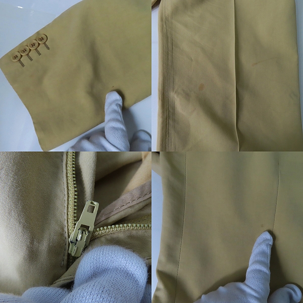 実際に弊社で買取させて頂いたVERSACE/ヴェルサーチ スーツ ジャケット/パンツ/セットアップ/イエローベージュ系/54の画像 8枚目