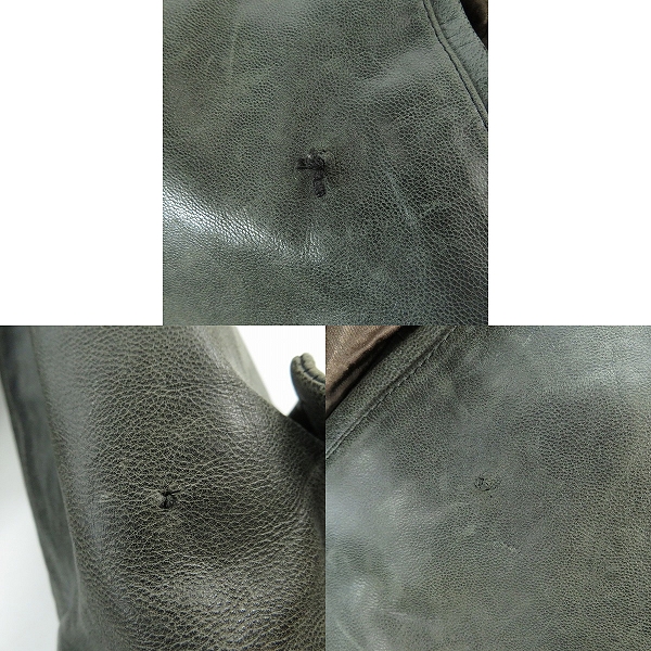 実際に弊社で買取させて頂いたPaul Smith COLLECTION/ポールスミスコレクション ゴートレザー コート  Mの画像 7枚目