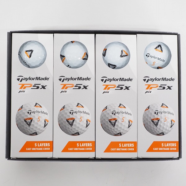 実際に弊社で買取させて頂いた【未使用】TaylorMade/テーラーメイド TP5x Pix ゴルフボール ホワイト 1ダース