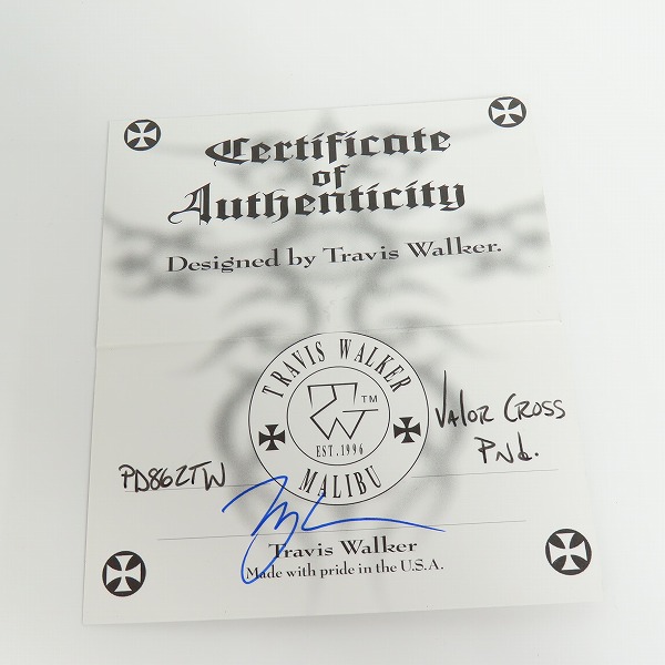 実際に弊社で買取させて頂いた【ギャラ付】TRAVIS WALKER/トラヴィスワーカー VALOR CROSS ペンダントトップ pd86ztwの画像 7枚目