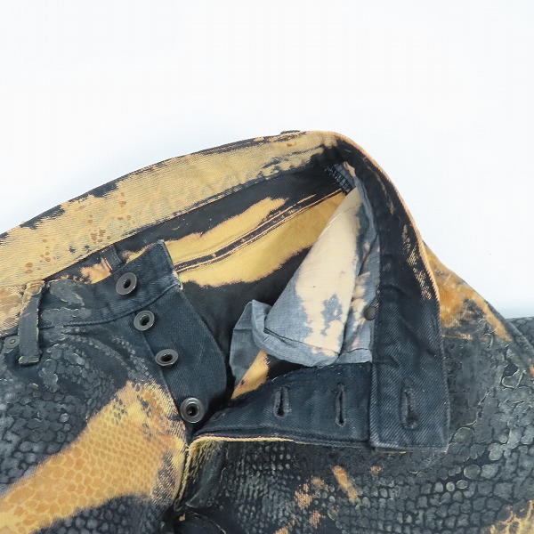 実際に弊社で買取させて頂いたIF SIX WAS NINE/イフシックスワズナイン アナコンダコーティングデニムパンツ ANACONDA/BCM/3/4/28の画像 4枚目