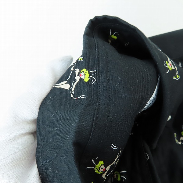 実際に弊社で買取させて頂いたWACKO MARIA/ワコマリア Bunny girl S/S Shirt/バニーガール 半袖 総柄 シャツ/Mの画像 5枚目