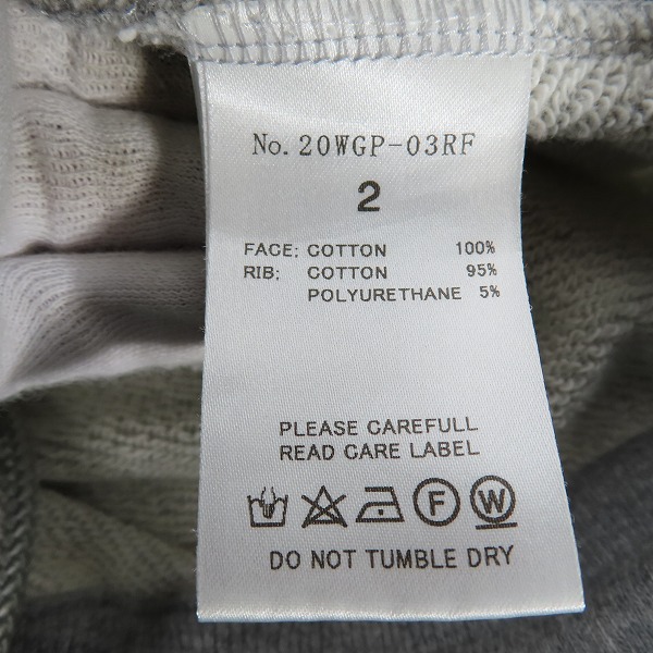 実際に弊社で買取させて頂いたroar/ロアー 二丁拳銃 クロスガン スワロフスキー装飾 スウェットパンツ 20WGP-03RF/2の画像 5枚目