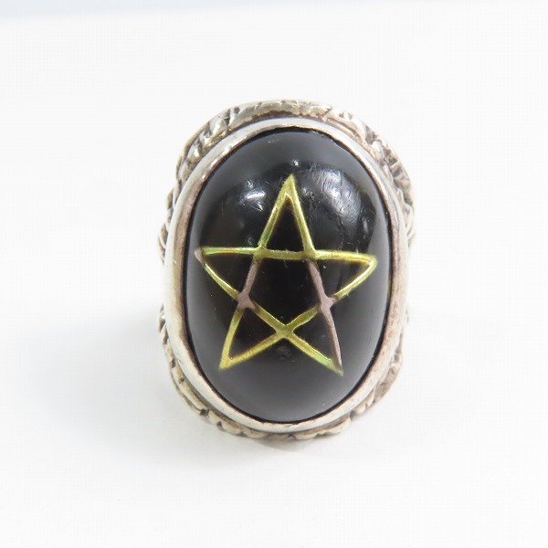 実際に弊社で買取させて頂いたALEX STREETER/アレックスストリーター 初期 ブラックマジックリング ダークサイドリング 12号の画像 1枚目