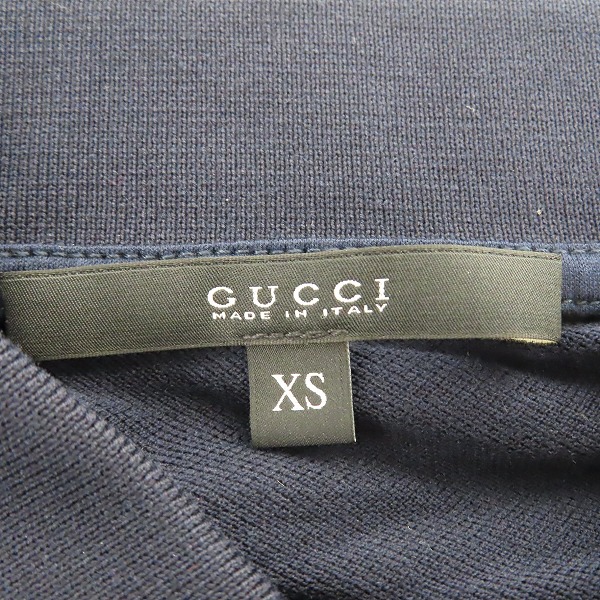 実際に弊社で買取させて頂いたGUCCI/グッチ エンブレム ワッペン付きコットン 半袖 ポロシャツ 376233 X3C02/XSの画像 2枚目