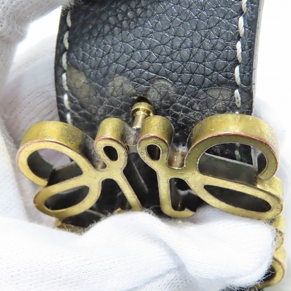 実際に弊社で買取させて頂いたLOEWE/ロエベ アナグラム ベルト リバーシブル 85/34 131829の画像 6枚目