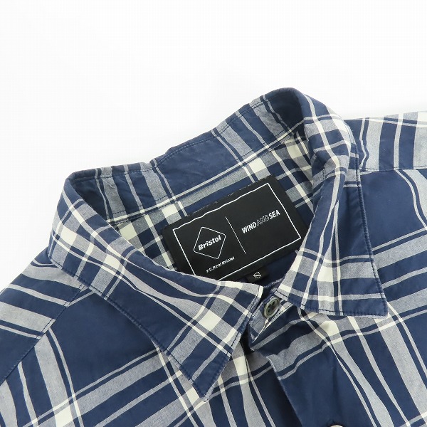 実際に弊社で買取させて頂いたF.C.Real Bristol×WIND AND SEA/ウィンダンシー BRISTOL SEA S/S BAGGY SHIRT/バギーシャツ FCRB-220153/Sの画像 4枚目