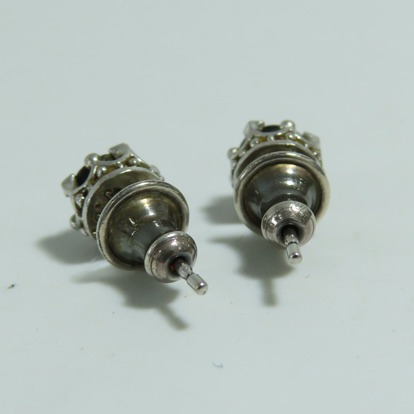 実際に弊社で買取させて頂いたJustin Davis/ジャスティンデイビス ピアス DEBUTANT ブラック ジルコニア ペア SEJ215の画像 3枚目