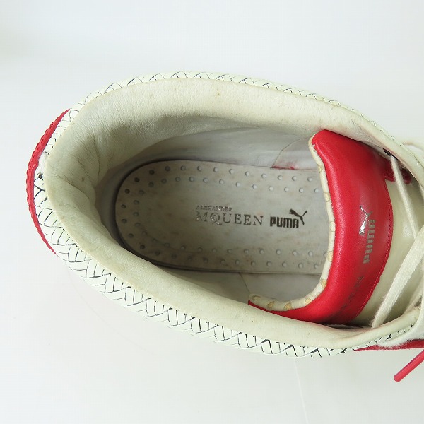 実際に弊社で買取させて頂いたALEXANDER McQUEEN×PUMA/アレキサンダーマックイーン×プーマ スニーカー 354428-02/30の画像 4枚目