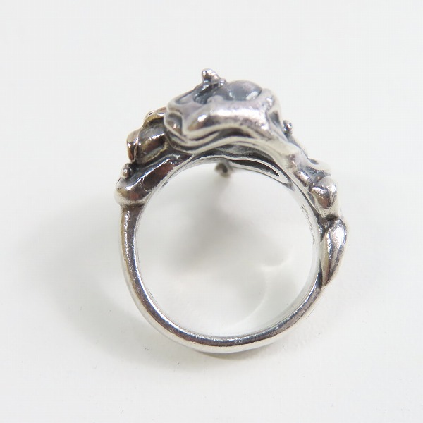 実際に弊社で買取させて頂いたF.A.L/FAL エフエーエル スウィルパターンハート/wストーン リング 13号の画像 5枚目