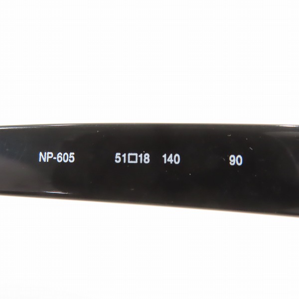 実際に弊社で買取させて頂いた999.9/フォーナインズ メガネフレーム アイウェア NP-605の画像 6枚目