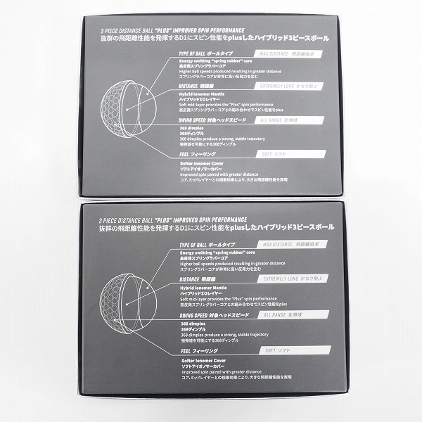 実際に弊社で買取させて頂いた【未使用】HONMA/ホンマ D1 Plus ゴルフボール ホワイト・イエロー  計2ダースの画像 4枚目