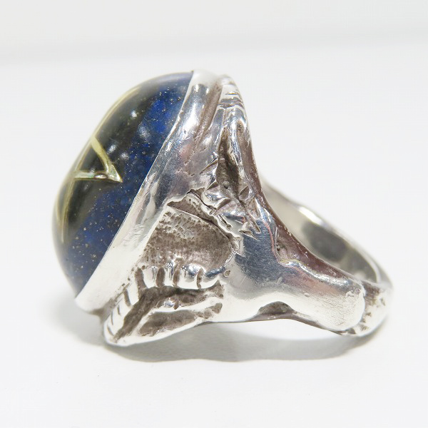 実際に弊社で買取させて頂いたALEX STREETER/アレックスストリーター エンジェルハートリング SPストーン ラピスラズリー22.5号の画像 2枚目