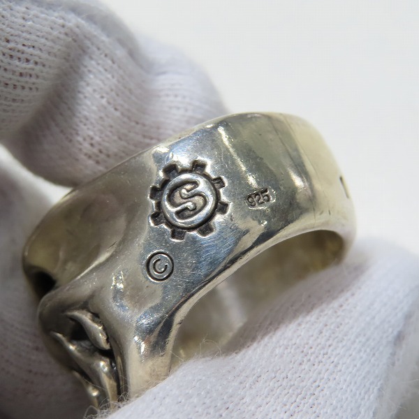 実際に弊社で買取させて頂いたSTARLINGEAR/スターリンギア スピットファイア スカル リング 24-25号の画像 6枚目