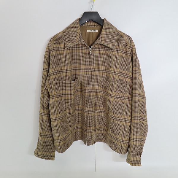 実際に弊社で買取させて頂いたAURALEE/オーラリー グレンチェックジップアップブルゾン 25 G/CHK ZIP UP 11625990372/3