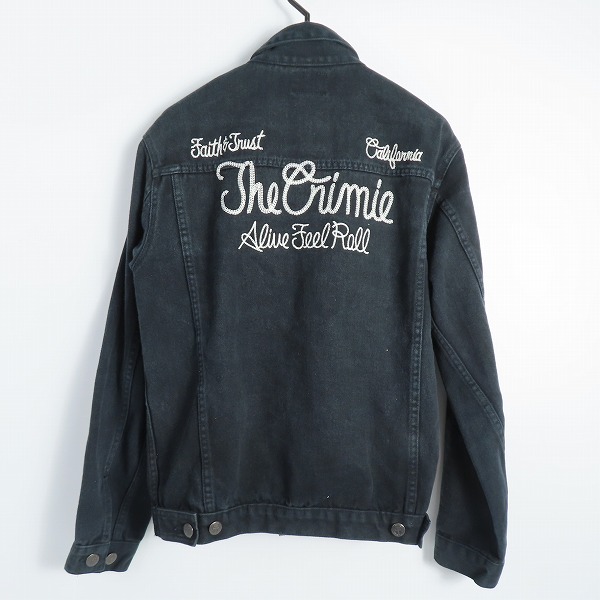 実際に弊社で買取させて頂いたCRIMIE/クライミー デニム ジャケット ブラック/Mの画像 1枚目