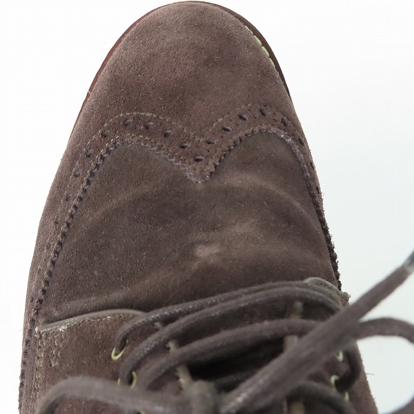 実際に弊社で買取させて頂いたCOLE HAAN/コールハーン スエード ウイングチップ シューズ C11870 G13/10Mの画像 8枚目