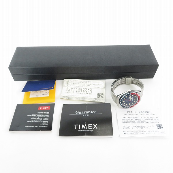 実際に弊社で買取させて頂いたTIMEX/タイメックス Q TIMEX 1979 OGカラー 腕時計 TX-TW2T80700の画像 8枚目