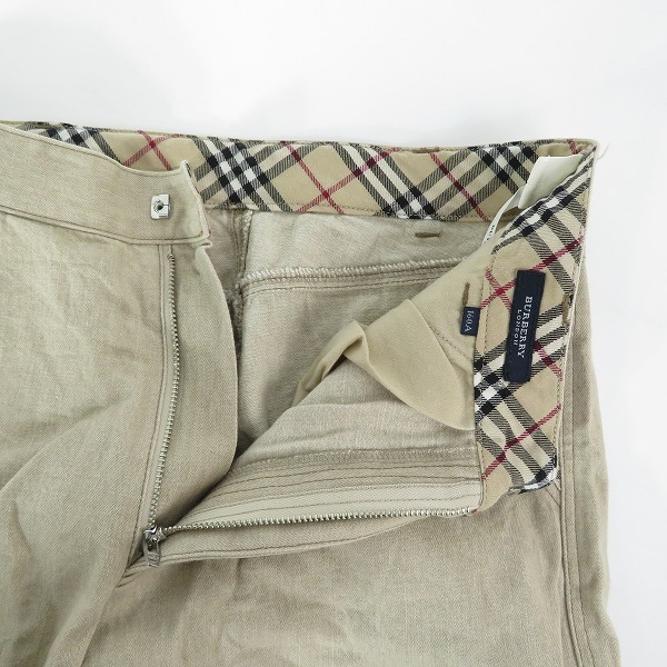 実際に弊社で買取させて頂いたBURBERRY LONDON/バーバリーロンドン ロゴ刺繍 カーゴハーフパンツ 160Aの画像 5枚目