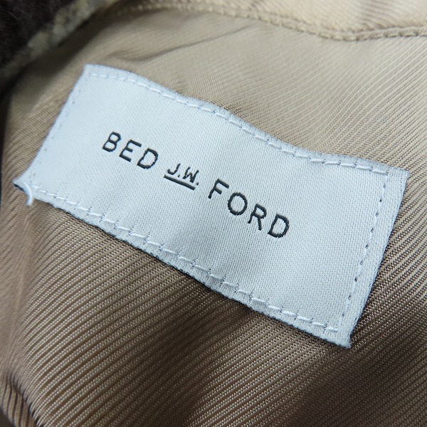 実際に弊社で買取させて頂いたBED J.W. FORD/ベッドフォード Single Coat/シングルコート チェック 21AW-B-CT02/0の画像 2枚目