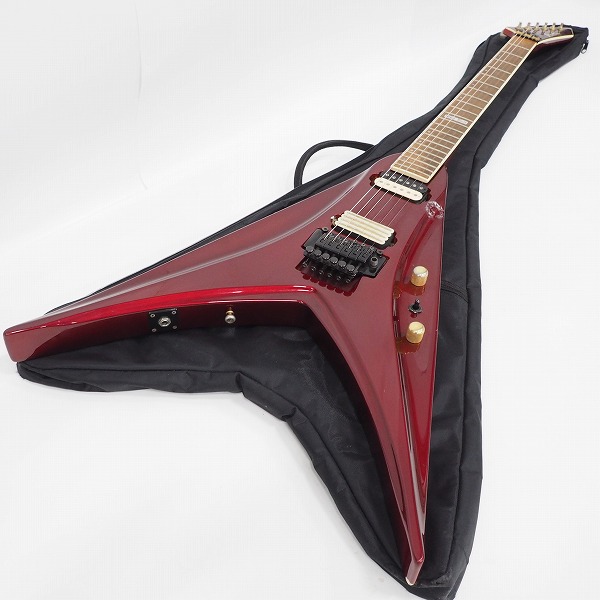 実際に弊社で買取させて頂いた★GrassRoots/グラスルーツ フライングVタイプアーム搭載モデル 変形エレキギター ソフトケース付