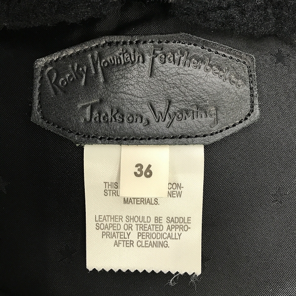 実際に弊社で買取させて頂いたRocky Mountain×WACKO MARIA/ロッキーマウンテン×ワコマリア ダウンベスト レザー切替 450-472-86/36の画像 2枚目