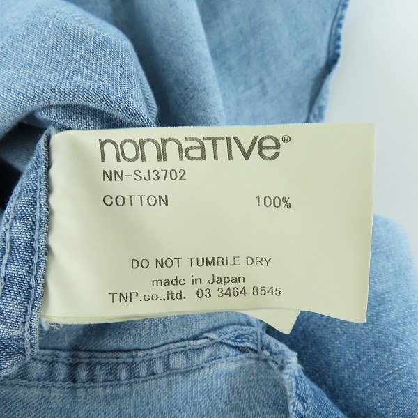 実際に弊社で買取させて頂いたnonnative/ノンネイティブ RANCHER SHIRT JACKET シャツジャケット NN-SJ3702 1の画像 3枚目