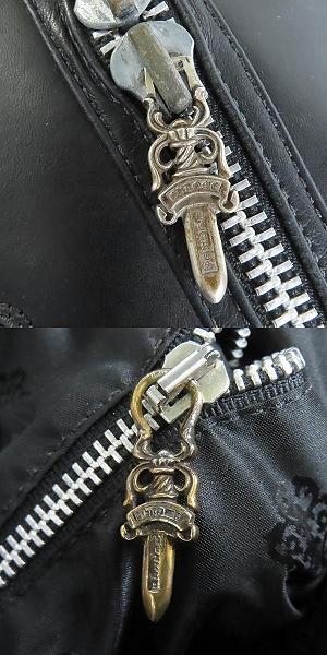 実際に弊社で買取させて頂いたCHROME HEARTS/クロムハーツ Weekender ミディアムレザー BSフレアパッチ トート ボストンバッグの画像 8枚目